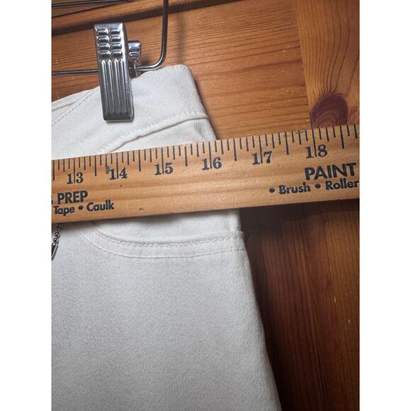 BrazilRoxx hand Embroidered Capri Pants White Sz 10 Boho Chic unique craftcore - Picture 4 of 9